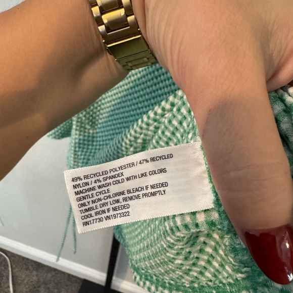 Wild Fable Light Green Patterned Tank Top and Skort Set - Picture 3 of 8